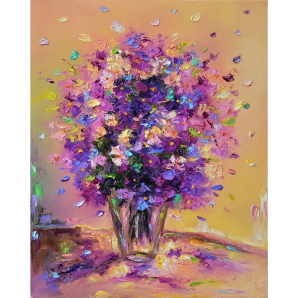 Картина Букет Цветя Натюрморт Маслена живопис