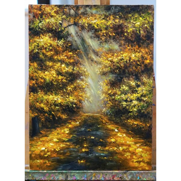 Картина Есен в Гората Горска Пътека Маслена Живопис