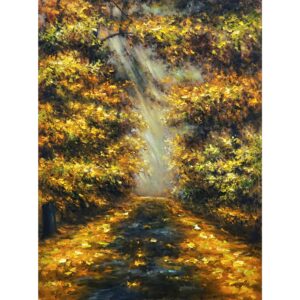 Картина Есен в Гората Горска Пътека Маслена Живопис