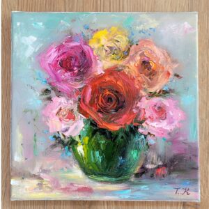 КАРТИНА МАСЛЕНА ЖИВОПИС ЦВЕТЯ ФЛОРАЛНА КАРТИНА МАКОВЕ