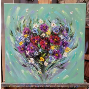 КАРТИНА МАСЛЕНА ЖИВОПИС ЦВЕТЯ ФЛОРАЛНА КАРТИНА МАКОВЕ