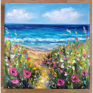 КАРТИНА МАСЛЕНА ЖИВОПИС ЦВЕТЯ ФЛОРАЛНА КАРТИНА МАКОВЕ