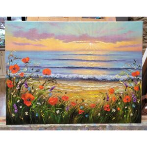 КАРТИНА МАСЛЕНА ЖИВОПИС МОРСКИ ИЗГРЕВ МОРСКИ ВЪЛНИ МАКОВЕ КАРТИНА МАСЛЕНА ЖИВОПИС МОРСКИ ИЗГРЕВ МОРСКИ ВЪЛНИ МАКОВЕ